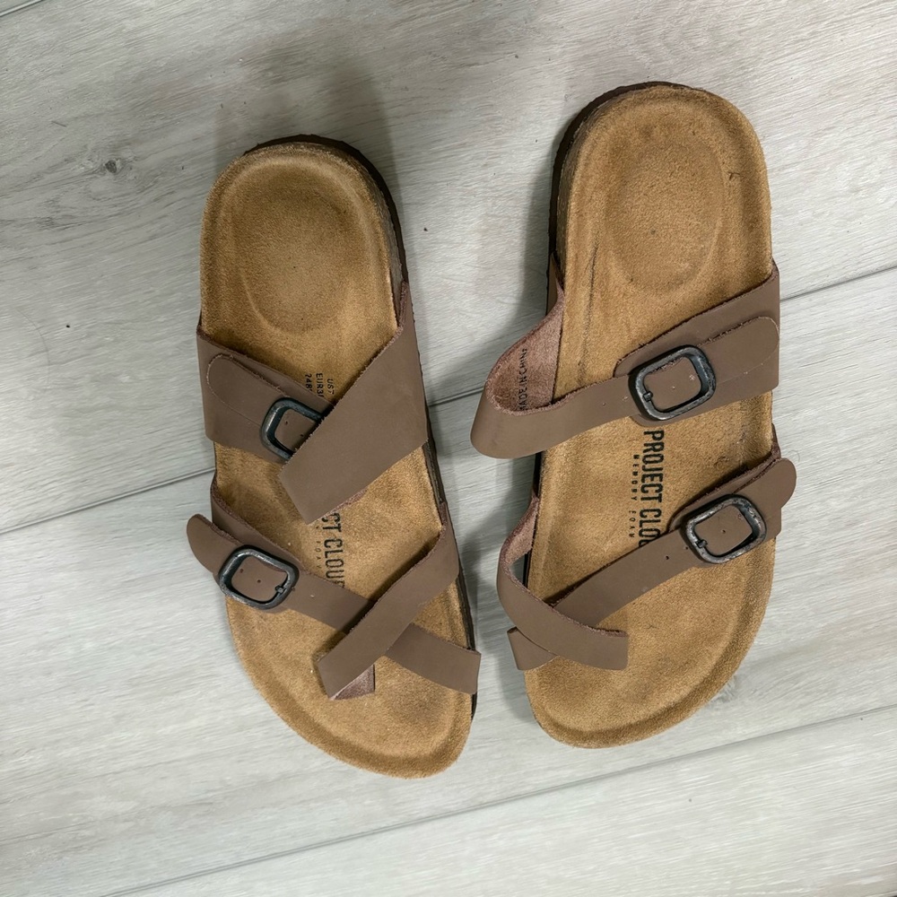 Project cloud Brown Sandals